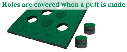 Golf Pong Putting Game Set – Indoor & Outdoor Training Aid with Front Border for Backyard, Office, and Party