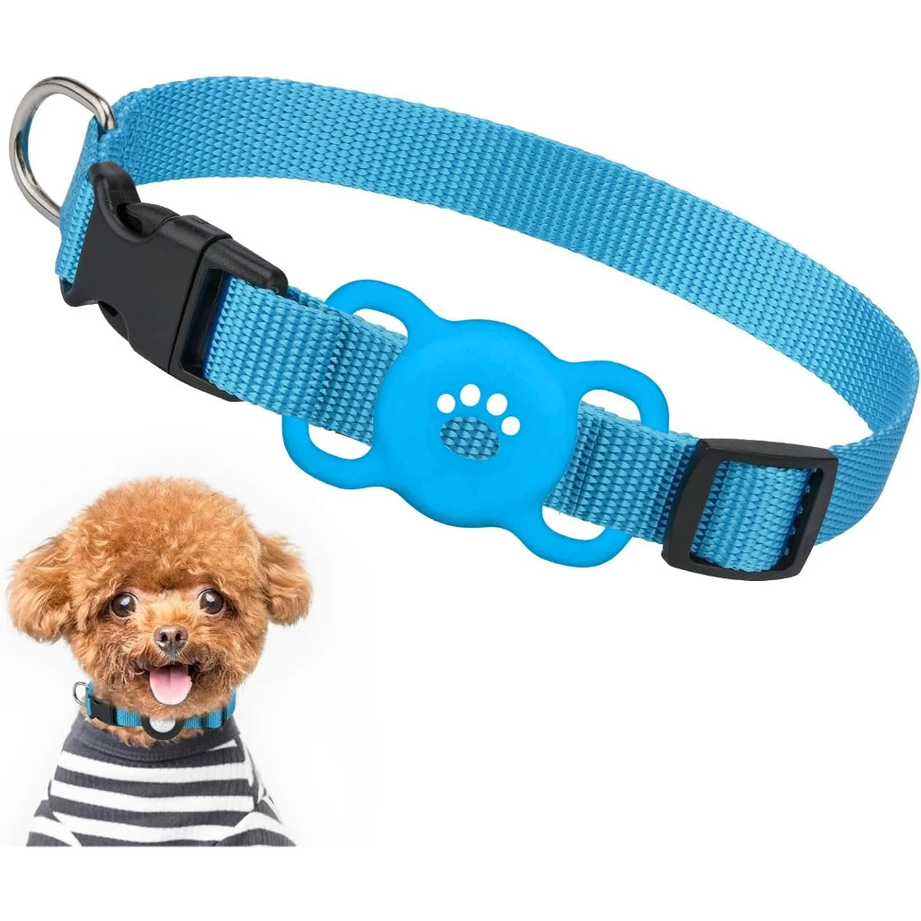 Airtag Dog Collar Holder – Silicone Protective Case for Apple AirTag, Full Body Cover Fits All Collar Sizes