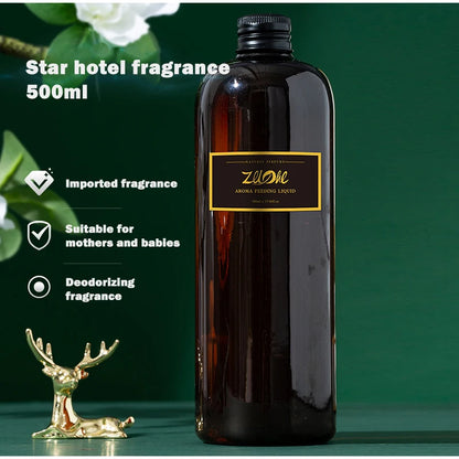 500ML Hilton Ritz Carlton Fragrance Oil – Flameless Aromatherapy Essential Oil Refill for Hotels & DIY Perfume