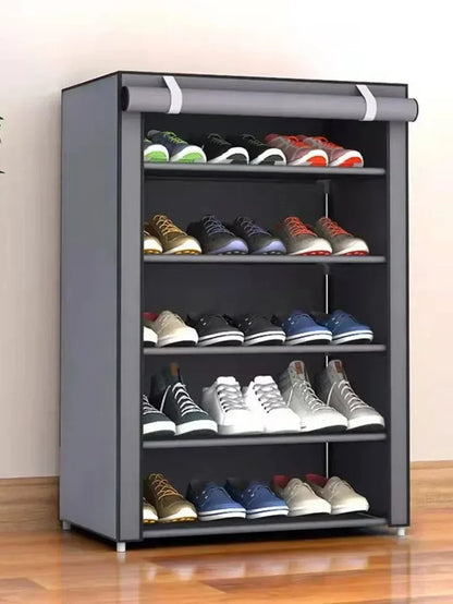 Dustproof Shoe Storage Rack – Multilayer Nonwoven Organizer Cabinet, Space-Saving Shoe Shelf for Home & Hallway
