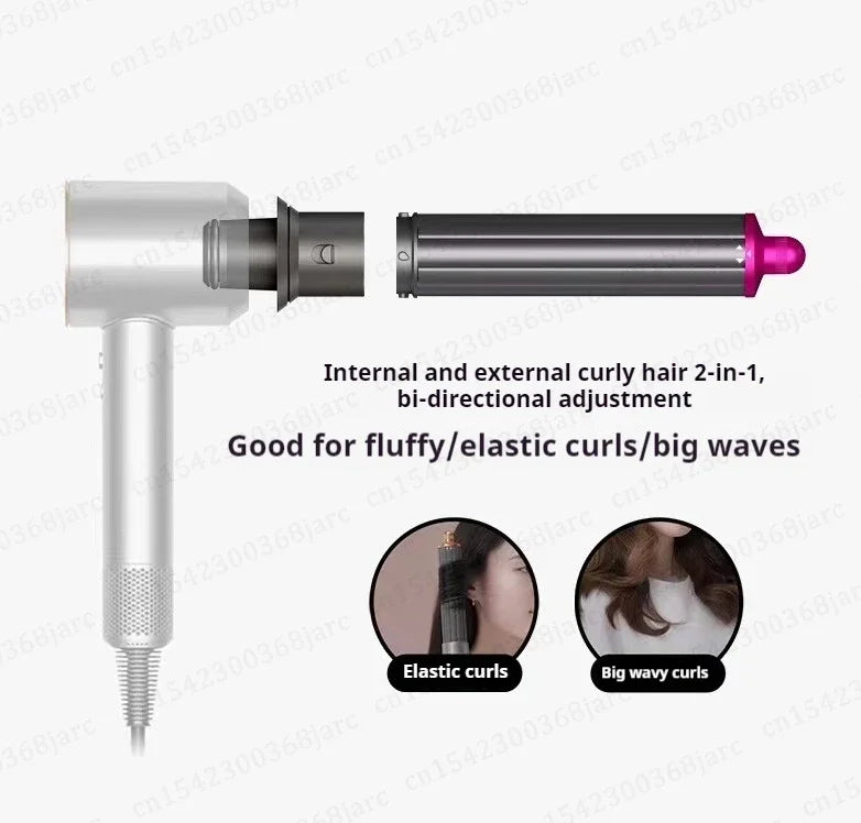 Upgraded Automatic Curling Nozzle Adapter for Dyson Supersonic Hair Dryer – Nural HD16 HD15 Cylinder Comb Accessory