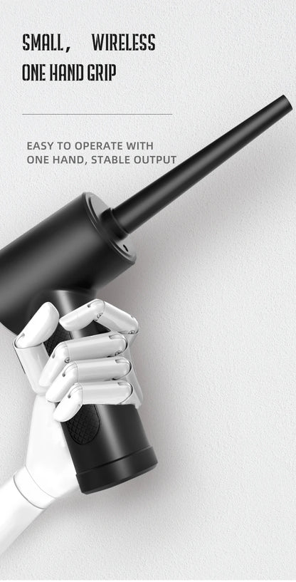 Portable Air Duster for Computer Cleaning – 51000RPM Cordless Compressed Air Blower with LED Light for PC & Keyboard Cleaning