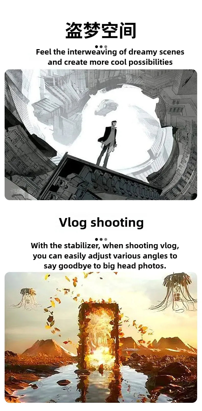 3-Axis Mobile Gimbal Stabilizer – Phone Video Recorder with Face & Object Tracking for Android & iPhone