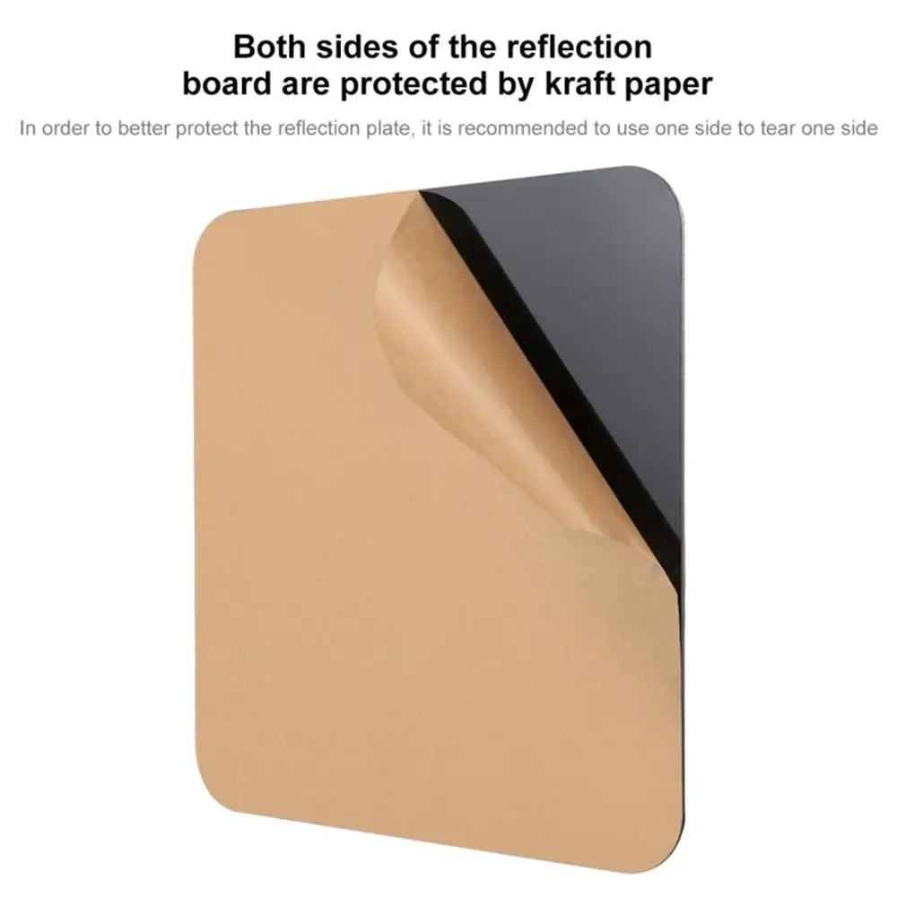 Acrylic Reflection Board — White & Black Photographic Display Prop for Light Box Accessories, Photo Reflection Background