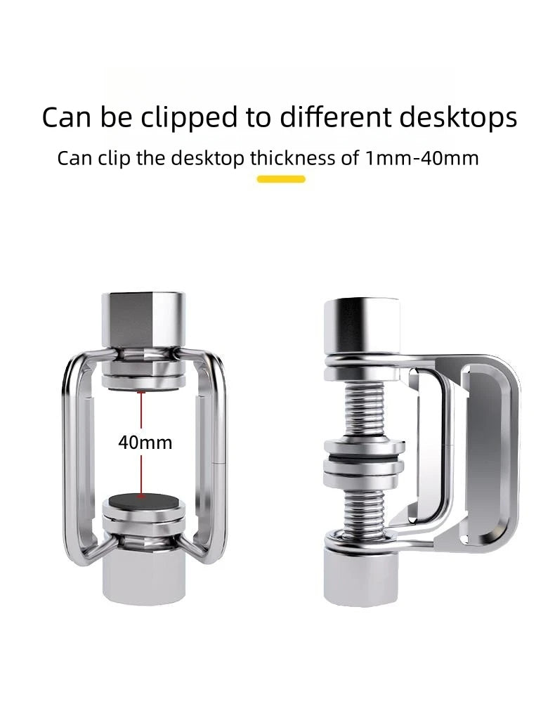 Portable Stainless Steel Light Pole Bracket — Outdoor IGT Table Supply and Desktop Mount Camping Table Accessory