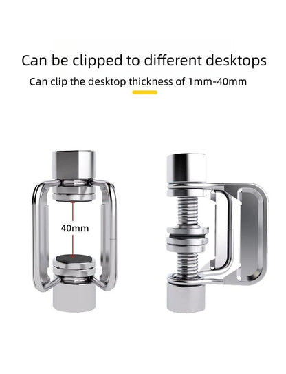 Portable Stainless Steel Light Pole Bracket — Outdoor IGT Table Supply and Desktop Mount Camping Table Accessory