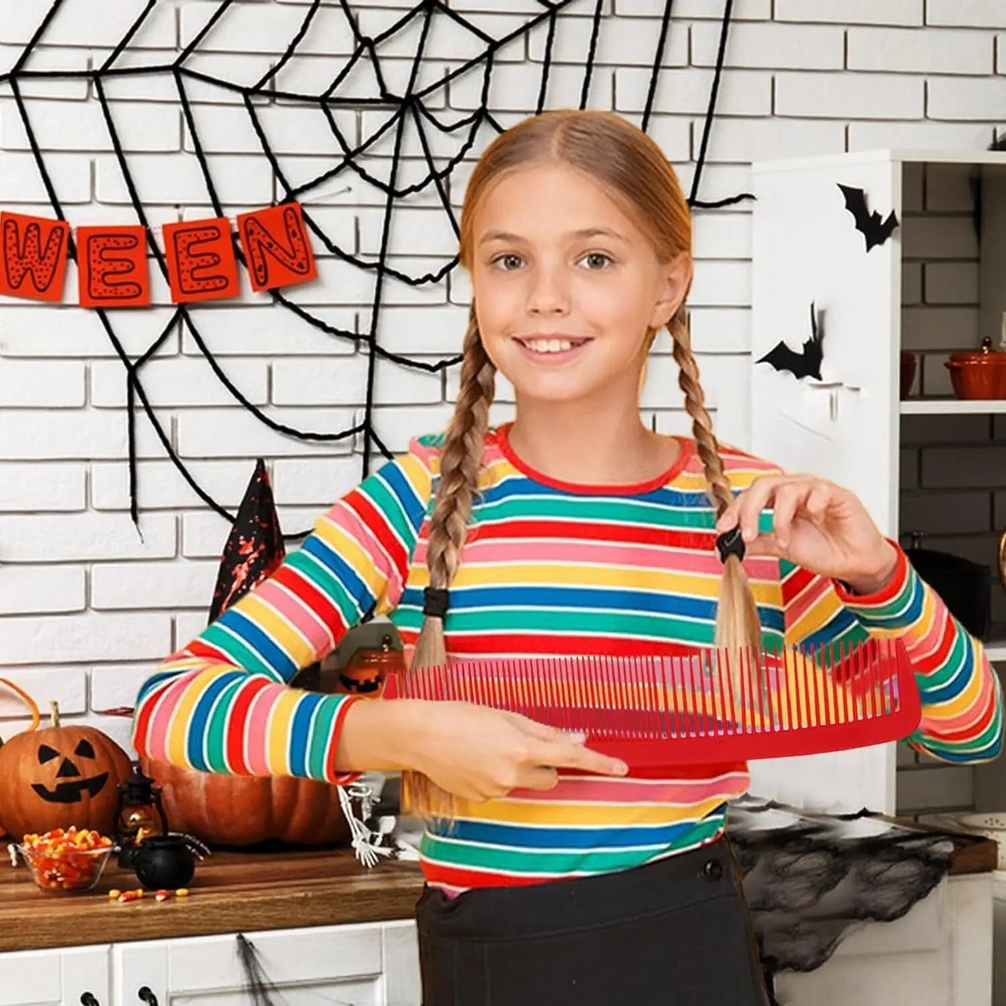 38CM Giant Funny Comb – Plus-Size Costume Hair Styling Brush for Party & Cosplay