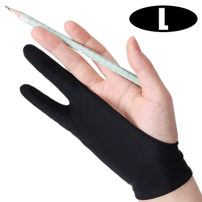 Two-Finger Drawing Glove with Palm Rejection for iPad & Graphic Tablets – Left/Right Hand Artist Glove