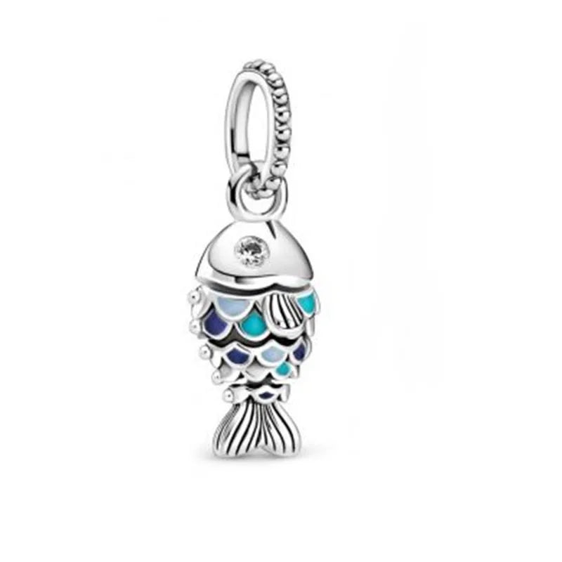 2024 New 925 Sterling Silver Bulb & Small Turtle Charm Pendant – Fit for Original Pandora Bracelet, DIY Women’s Jewelry Gift