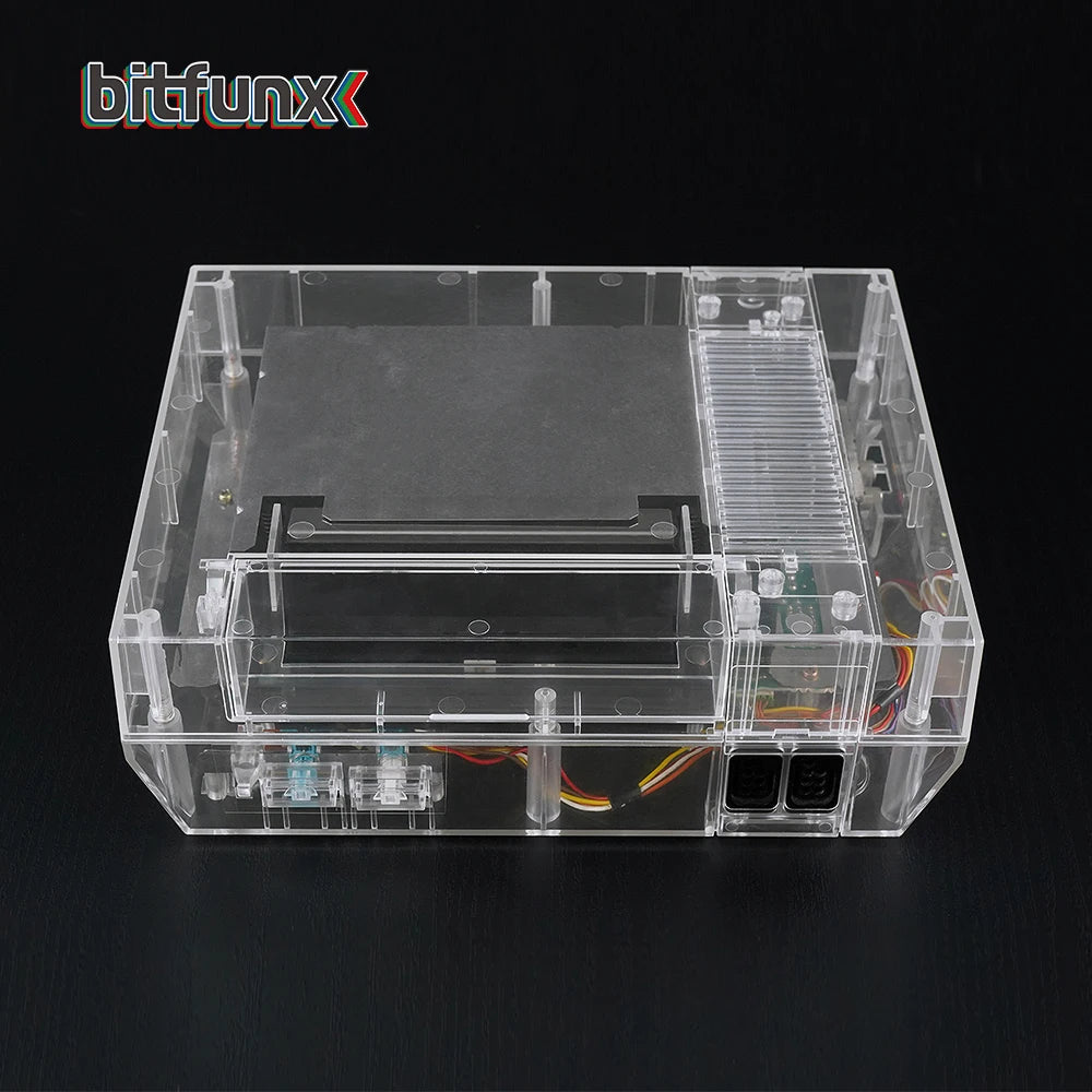 Bitfunx Transparent Replacement Shell – Protective Housing for NES Nintendo Console