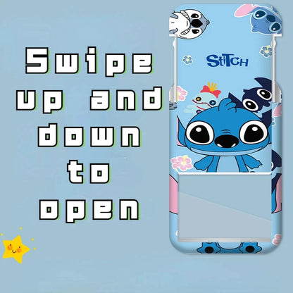 Disney Anime Stitch Badge Holder – Kawaii Card Holder Lanyard for Students, Kids, Campus Neck Strap Gift