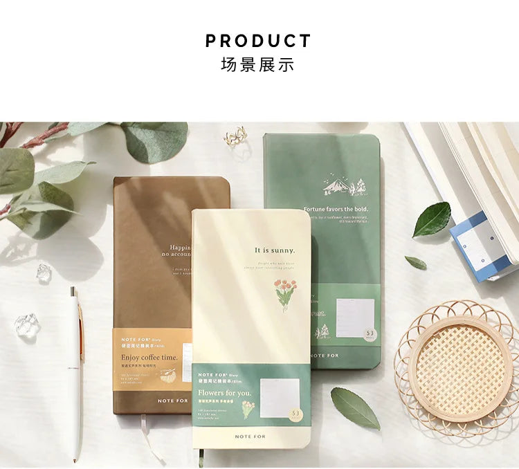 Retro Weekly Planner Notebook – Slim Notepad for Office & School, Cute Weekly Record Book