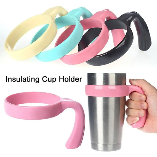 Water Bottle Tumbler Handle – Travel Mug Holder for 20oz/30oz Car Cup Rack & Drink Holder Accessory