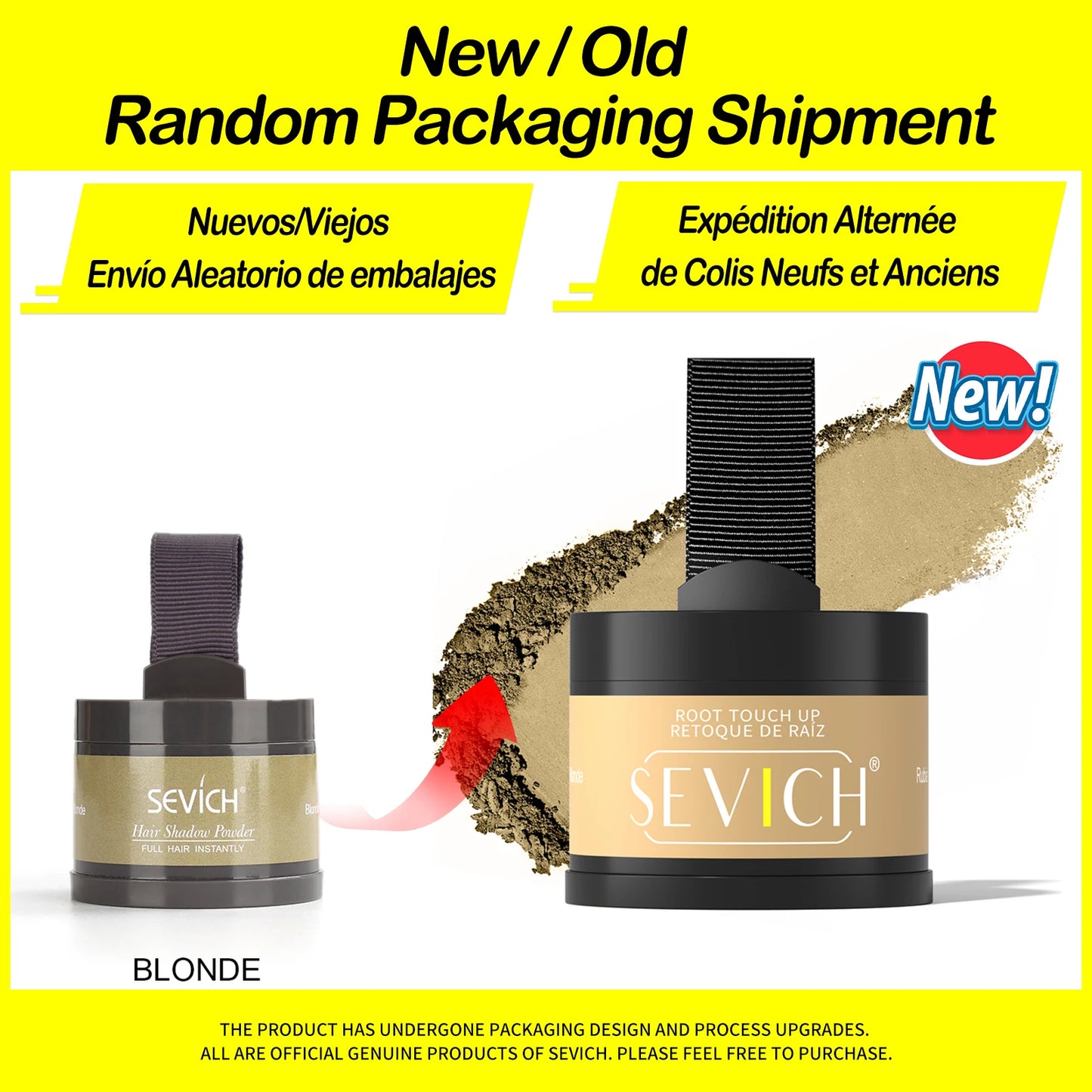 Sevich Hairline Powder 4g – Natural Hairline Shadow Concealer for Hair Loss, Unisex Makeup