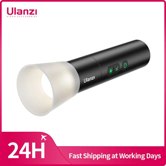Ulanzi LM07 Zoomable Videography Flashlight - Photography Fill & Ambience Light with 1/4'' Thread for Camera Stand & Cage