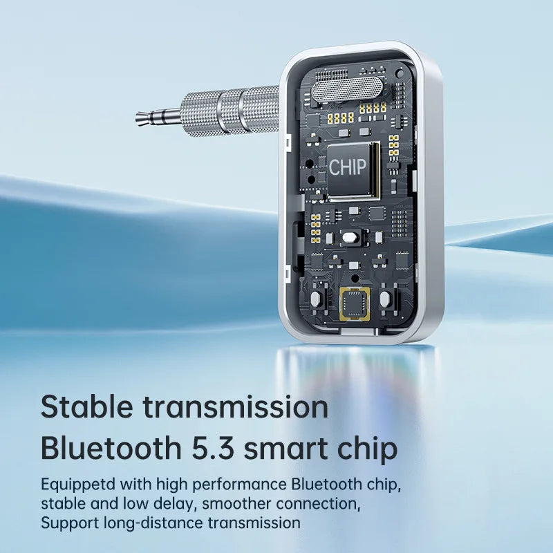 Bluetooth 5.3 Audio Adapter – Wireless Transmitter & Receiver for Car, Music, Headphones, Speakers, 3.5mm AUX