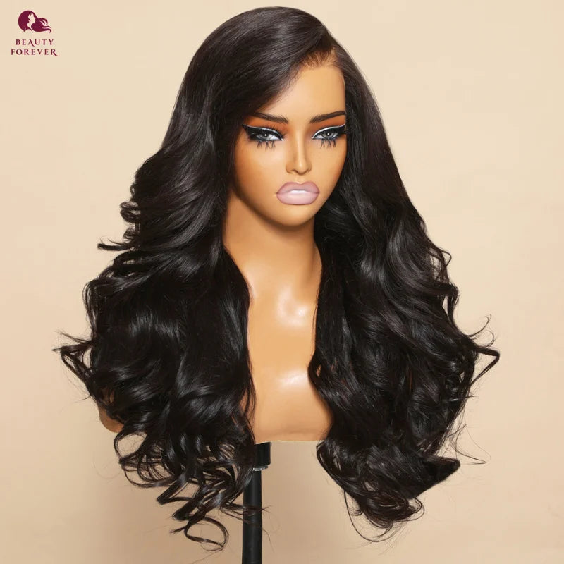 Beautyforever 3D Body Wave Lace Front Wig - Glueless, Ready-to-Wear, 100% Raw Human Hair, Bye Bye Knots