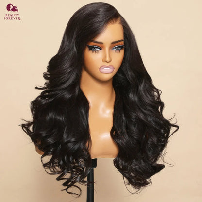 Beautyforever 3D Body Wave Lace Front Wig - Glueless, Ready-to-Wear, 100% Raw Human Hair, Bye Bye Knots