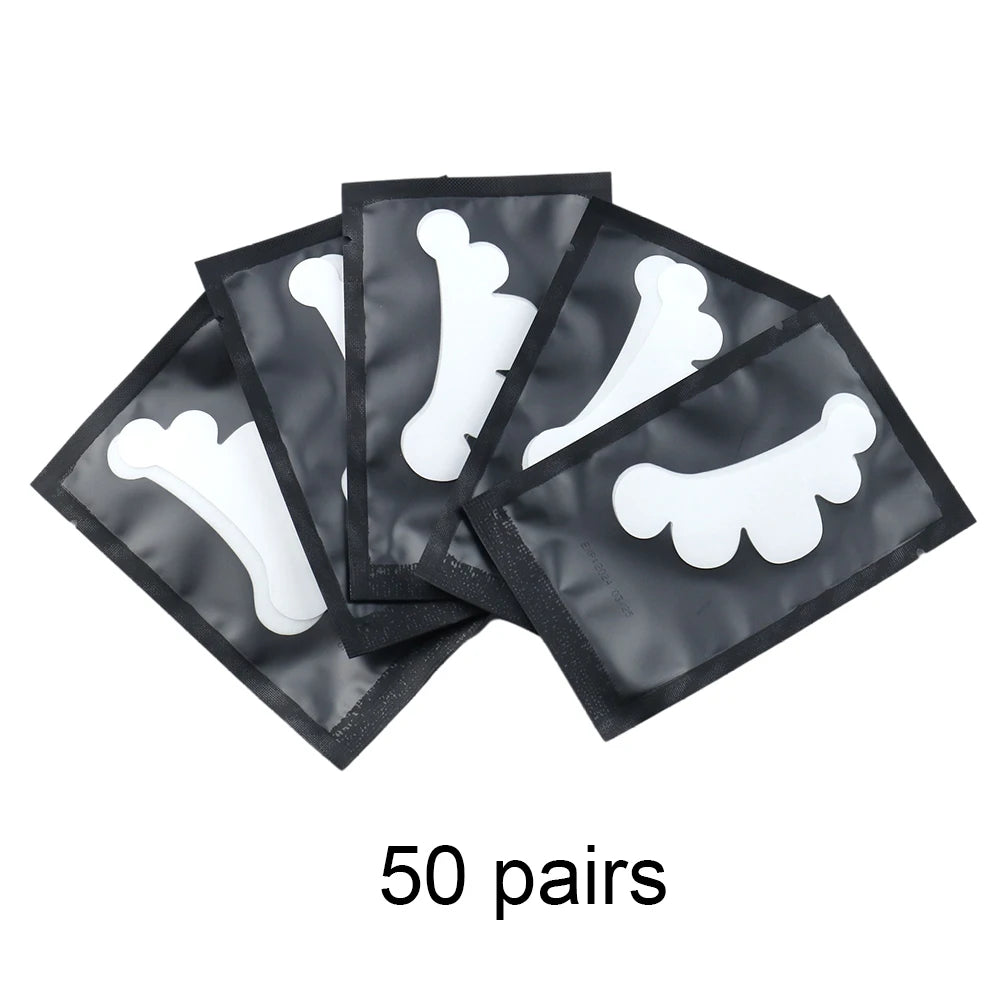 20/50 Pairs Hydrogel Lash Extension Patches | Under Eye Stickers for Grafting & Makeup | Eyelash Extension Tools