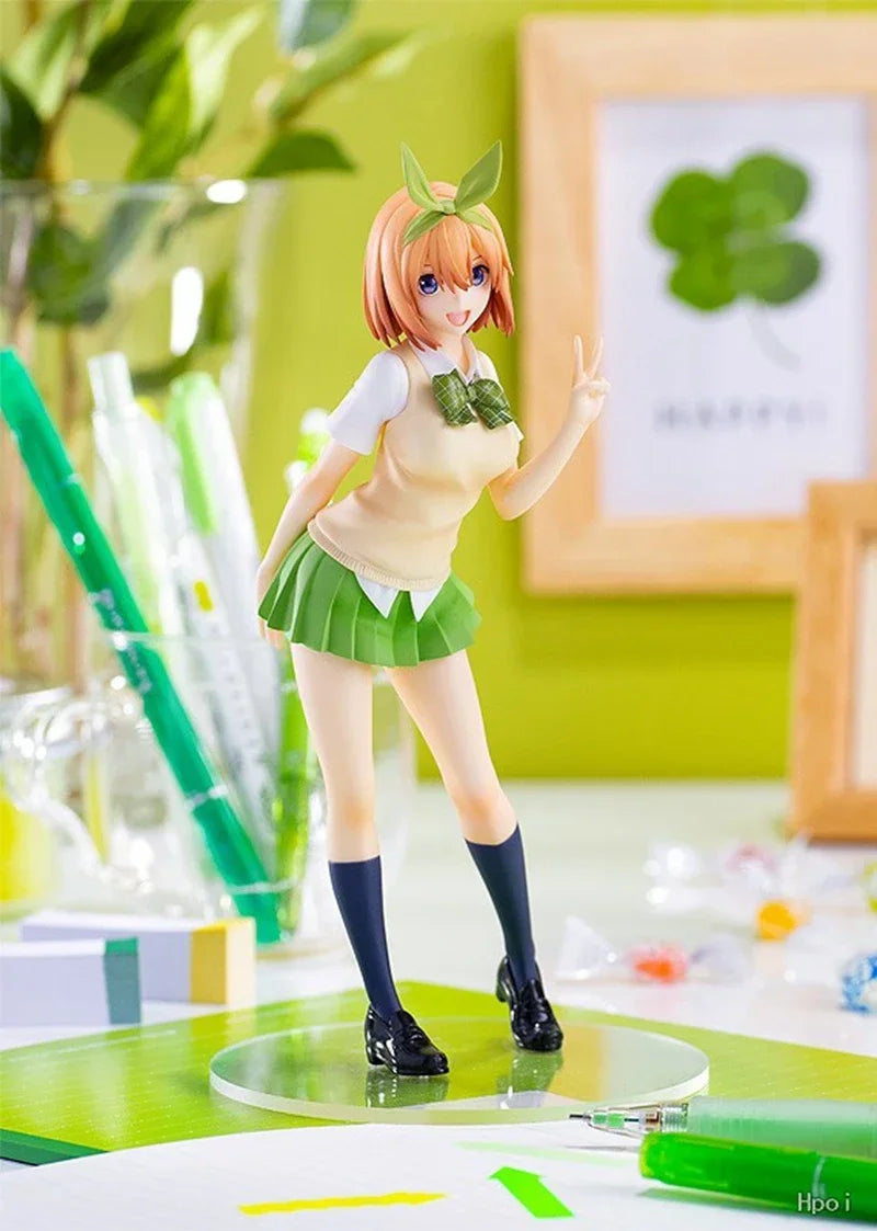 18cm Quintessential Quintuplets Anime Figure – Nakano Ichika Nino Itsuki PVC School Uniform Doll Toy