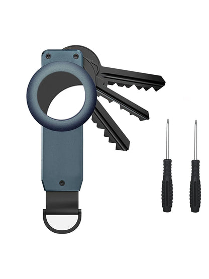 Compact Key Organizer – Minimalist Metal Key Holder for 2-6 Keys, Secure Keychain Case