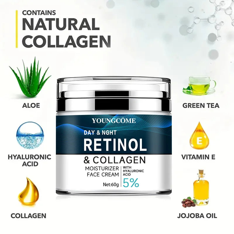 Vitamin C+E Retinol Collagen Cream – Moisturizing, Firming & Whitening Skin Repair Cream