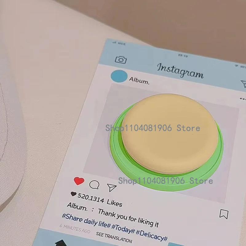 Cute Macaron Silicone Magnetic Phone Stand - Round Grip Holder for iPhone 15, iPad, MagSafe, and Smart Tok