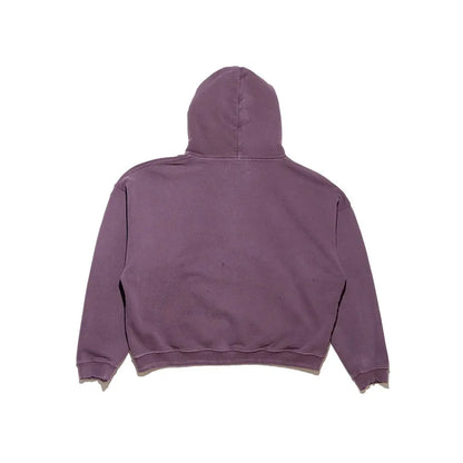 2025SS Ripped E.R.D. Hoodie – Men & Women Slogan Print Short Wide Sweatshirt