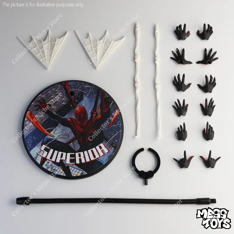 Mess Toys Superior Spider-Man Action Figure – Doctor Octopus & Peter Parker Anime Collectible Toy Gift