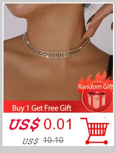 Exaggerated Chunky Metal Wire Choker Necklace – Gold Punk Collar, Wide Smooth Chain, Steampunk Jewelry for Women