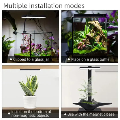 WEEK AQUA USB Aquarium Light — Full Spectrum LED Plant Grow Light for Nano Aquariums & Microlandscapes