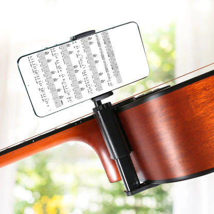 Adjustable Guitar Phone Holder – Hands-Free Multi-Purpose Stand for Smartphones & Microphones