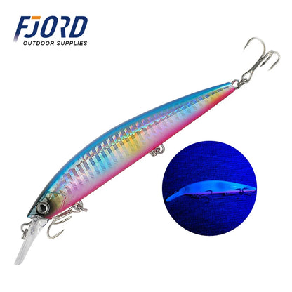 FJORD Heavy Sinking Minnow Fishing Lures – 110S 37g, 90S 29g, 70S 17g Saltwater & Freshwater Jerkbait
