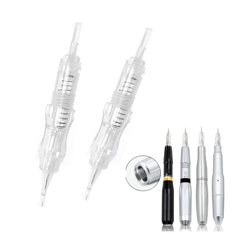 Professional PMU Cartridge Needles – 1R 3R 5R Screw Tips for P300 Rotary Tattoo Machine, Eyebrow & SMP Use