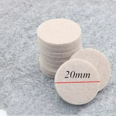 20mm Felt Chair Leg Pads – 5mm Thick Floor Scratch Protector Mat, Mute Non-Slip Self-Adhesive Furniture Accessories