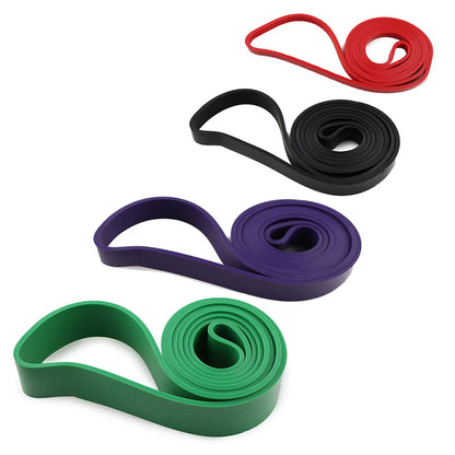 Natural Rubber Resistance Band — 41"/208cm Fitness, Bodybuilding & Yoga Pull-Up Belt