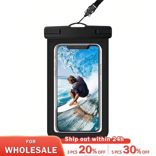 Universal Waterproof Phone Case: IPX8 Water-Proof Bag - Underwater Protector Pouch for iPhone 14 13 12 11 Pro Max Plus XS XR