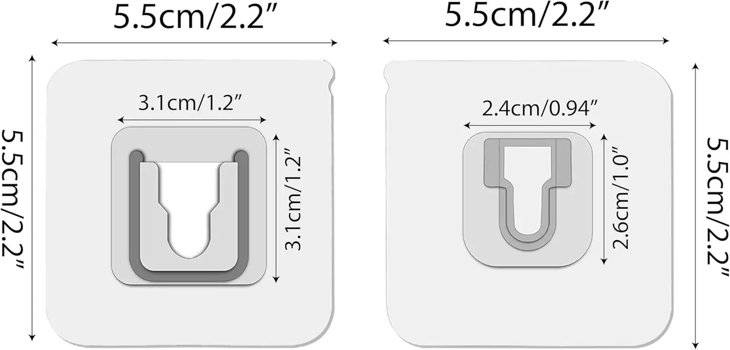 Double-Sided Transparent Suction Cup Wall Hooks – Strong Adhesive Hangers for Kitchen & Bathroom Storage