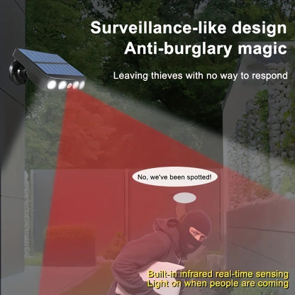 Powerful 4 LED Solar Security Lights – Waterproof Outdoor Wall Lamp with Motion Sensor and 3 Modes for Garden and Street