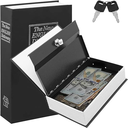 Creative Dictionary Book Piggy Bank – Locked Hidden Secret Money Box for Cash & Coin Storage Safe