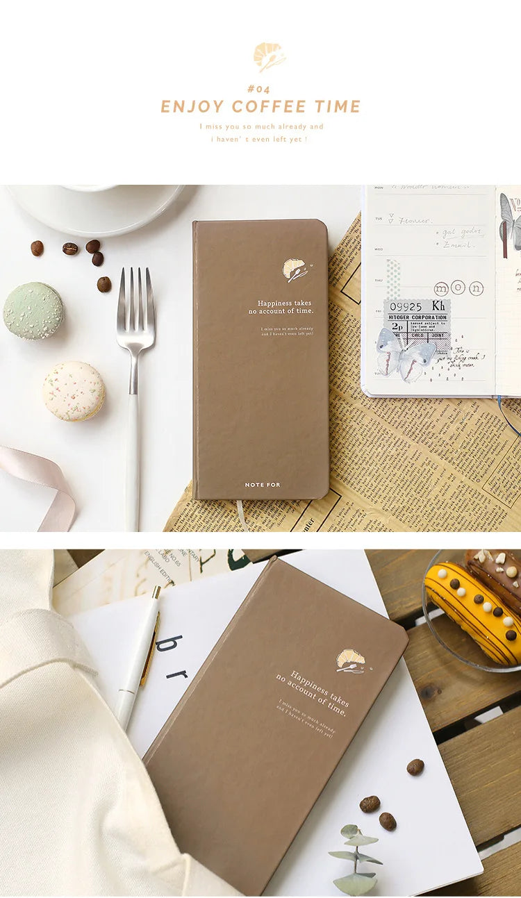 Retro Weekly Planner Notebook – Slim Notepad for Office & School, Cute Weekly Record Book