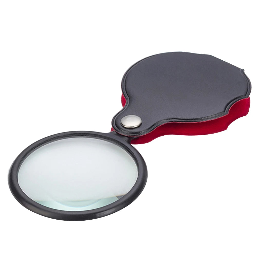 10X Folding Magnifier – Portable Handheld Loupe for Jewelry & Reading, Mini Pocket Lens for Elderly (50/60/70mm)