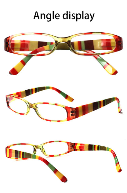 Henotin Reading Glasses for Women – Small Frame, Spring Hinges, Fresh Print Design, Super Clear High-Quality Eyewear