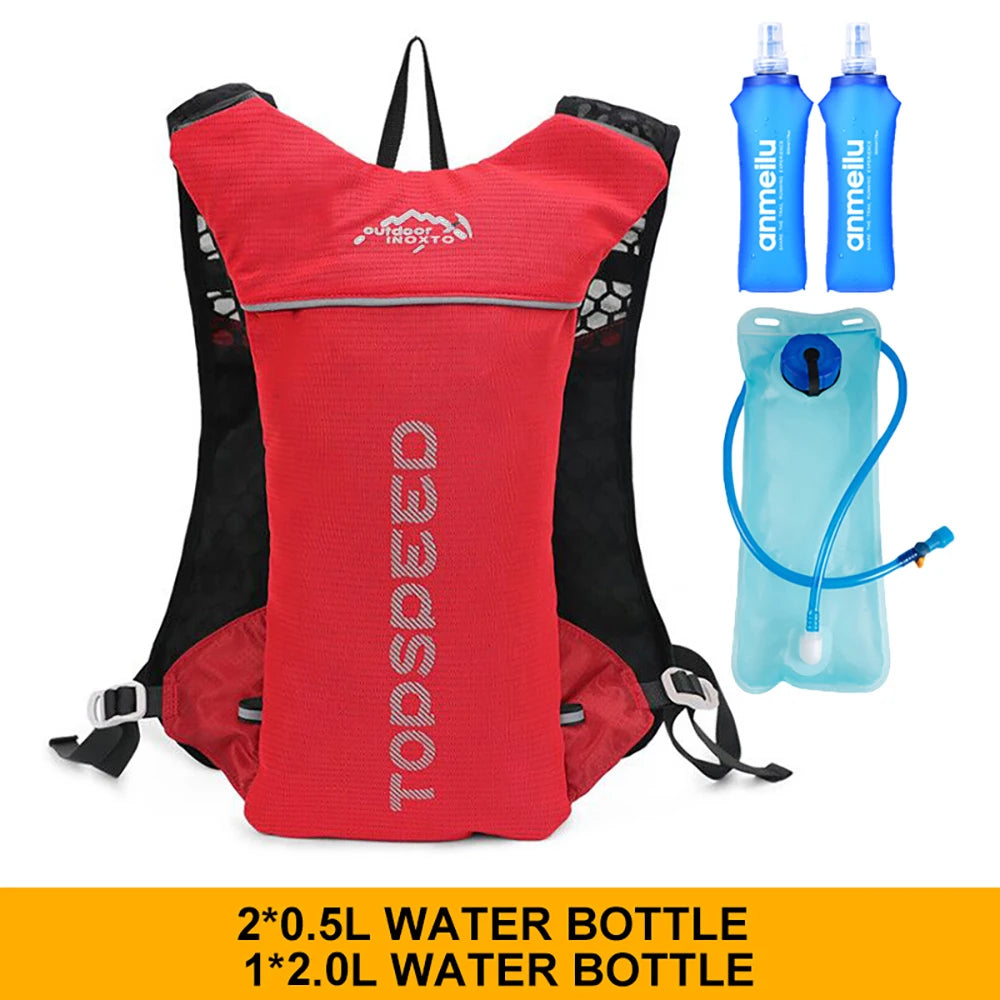 5L Ultralight Outdoor Trail Running Backpack — Hydration Vest with 500ML Water Bottle for Men