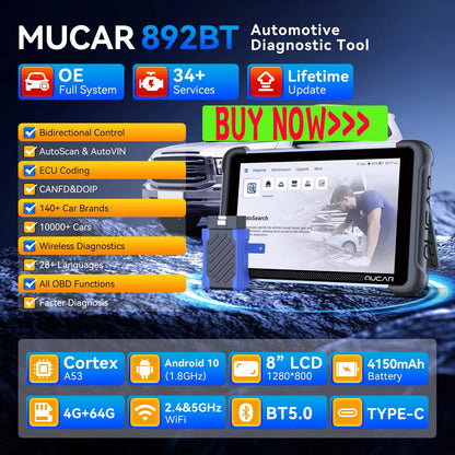 Global THINKCAR THINKSCAN 689BT OBD2 Diagnostic Tool – DOIP CANFD Bi-Directional ECU Coding with 34 Resets & Lifetime Free Updates