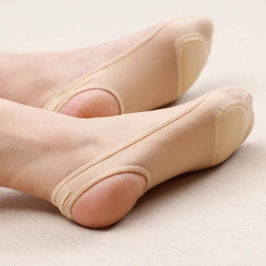 1 Pair Ultrathin Invisible Silk Socks for High Heels | Nonslip Half-Palm Suspender Sock Slippers | Ice Silk Thin Shallow Mouth