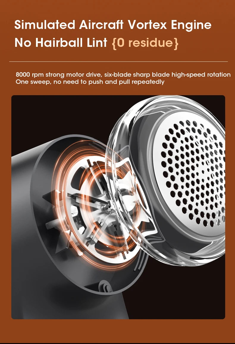 LED Digital Electric Lint Remover – USB Rechargeable Fabric Shaver for Clothes & Sweaters