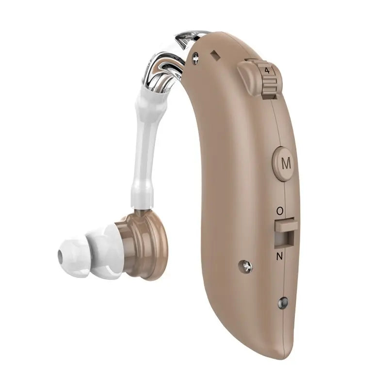 1Set Mini Digital Hearing Aid for Seniors - Portable Sound Amplifier, Rechargeable BTE - Adjustable Aid for the Elderly