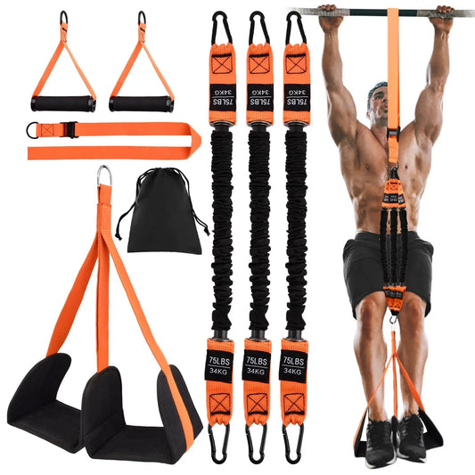 Pull-Up Assistance Bands Set – Resistance Straps for Men & Women, Hanging Training Chin-Up Workout and Body Stretching