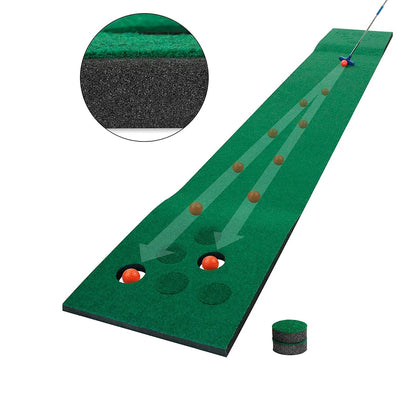 Golf Pong Putting Game Set – Indoor & Outdoor Training Aid with Front Border for Backyard, Office, and Party